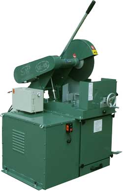 Friction sawing machine with dust collector